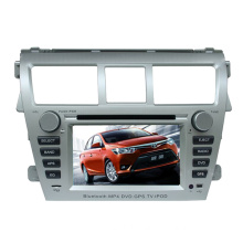 2DIN Car DVD Player Fit for Toyota Vios with Radio Bluetooth TV Stereo GPS Navigation System